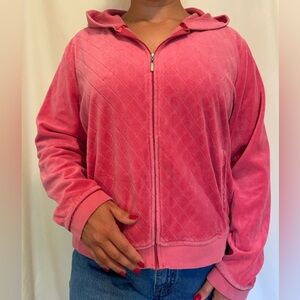 JH Collectibles Pink Zip-Up Jacket, Size XL